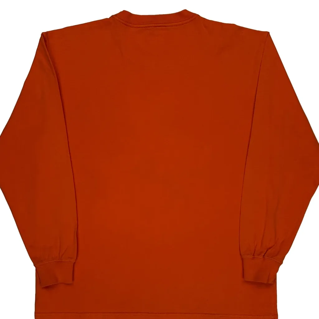 Dickies Long Sleeve T-Shirt - Large Orange Cotton - Image 7