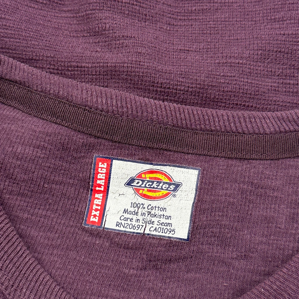 Dickies Long Sleeve T-Shirt - XL Purple Cotton - Image 3