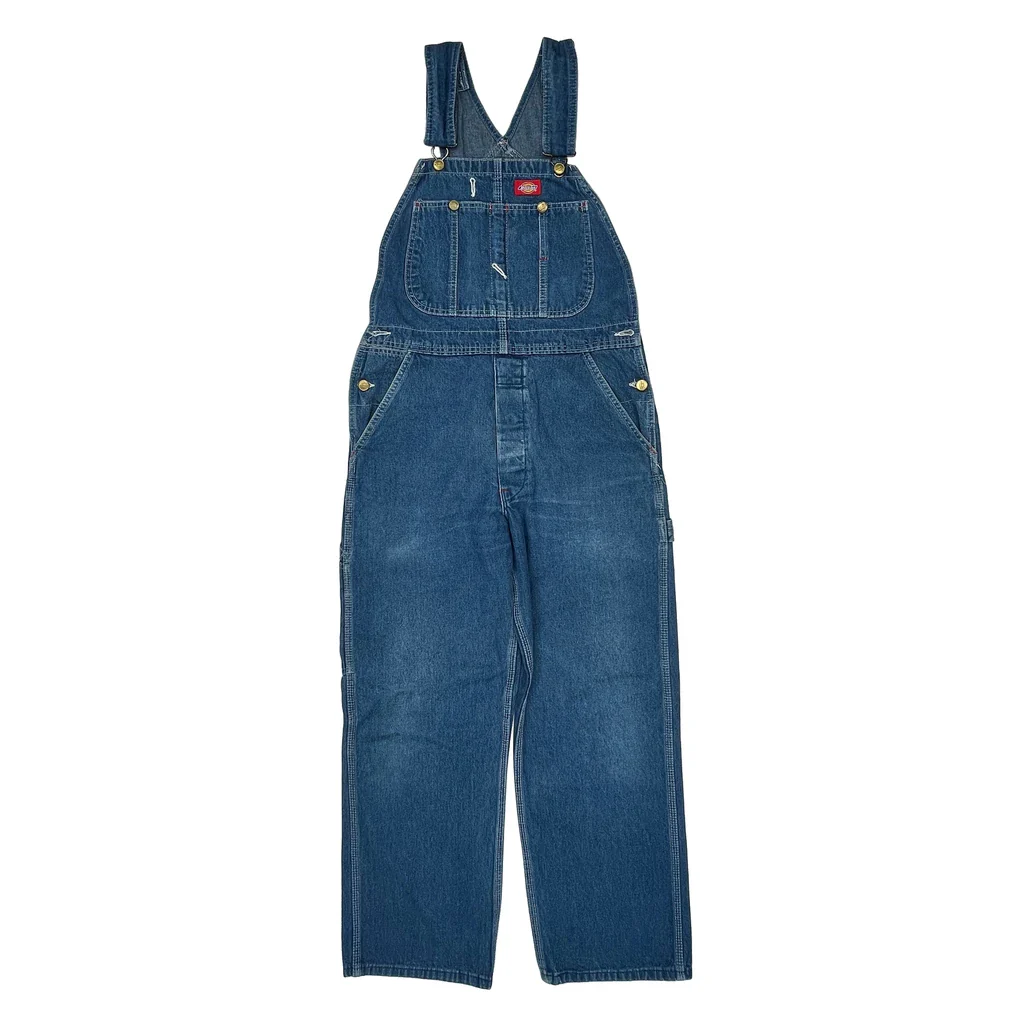 Dickies Overalls - 32W 30L Blue Cotton