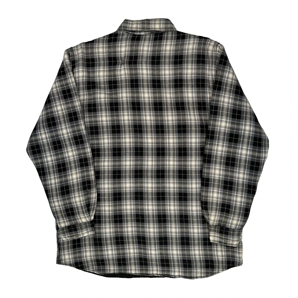 Dickies Checked Overshirt - Large Black Cotton - Image 2