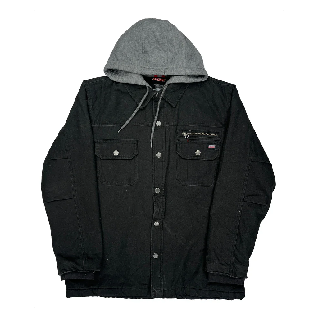 Dickies Overshirt - Large Black Cotton