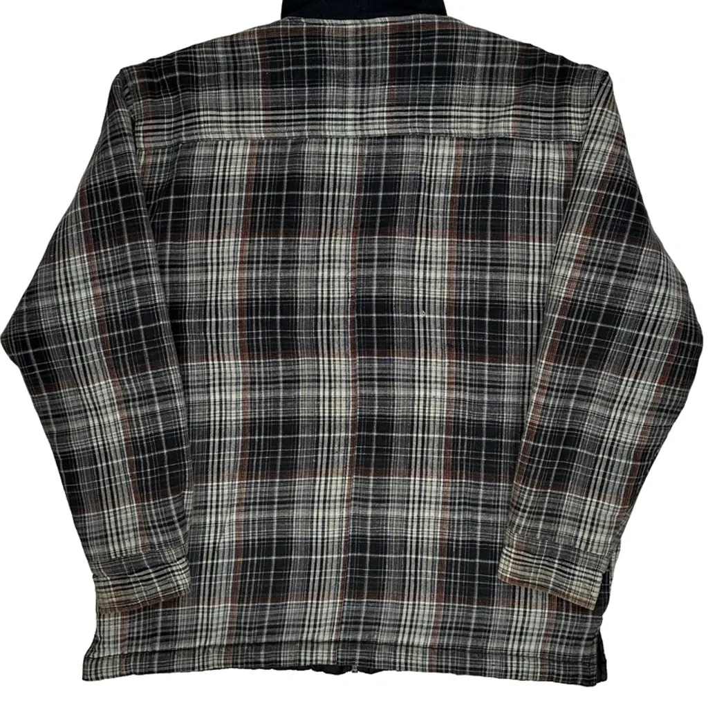 Dickies Checked Overshirt - Medium Black Cotton - Image 6