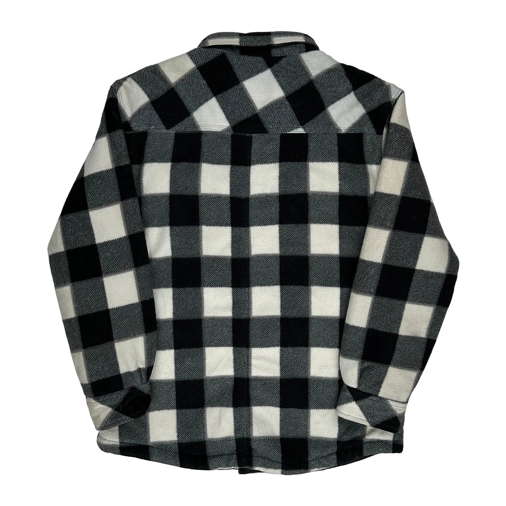 Dickies Checked Overshirt - Large Black & White Polyester - Image 2