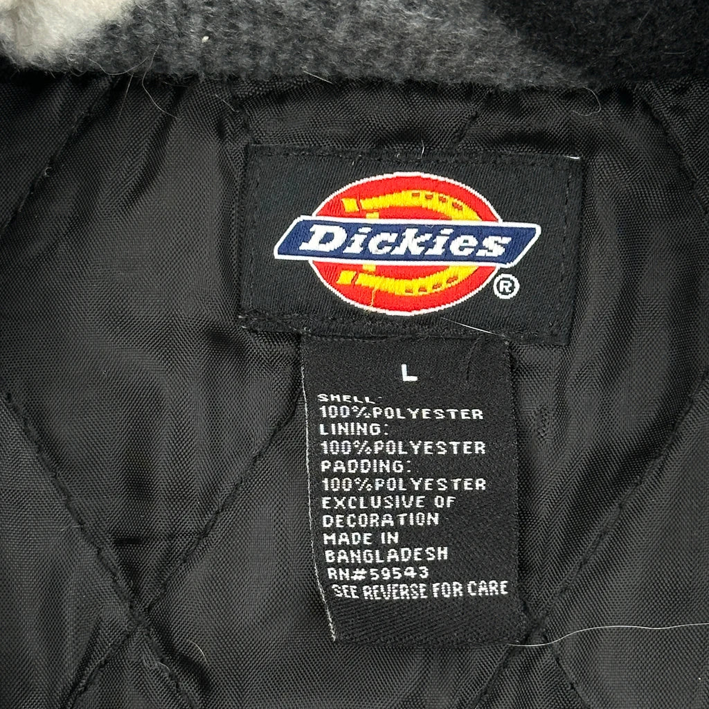 Dickies Checked Overshirt - Large Black & White Polyester - Image 3