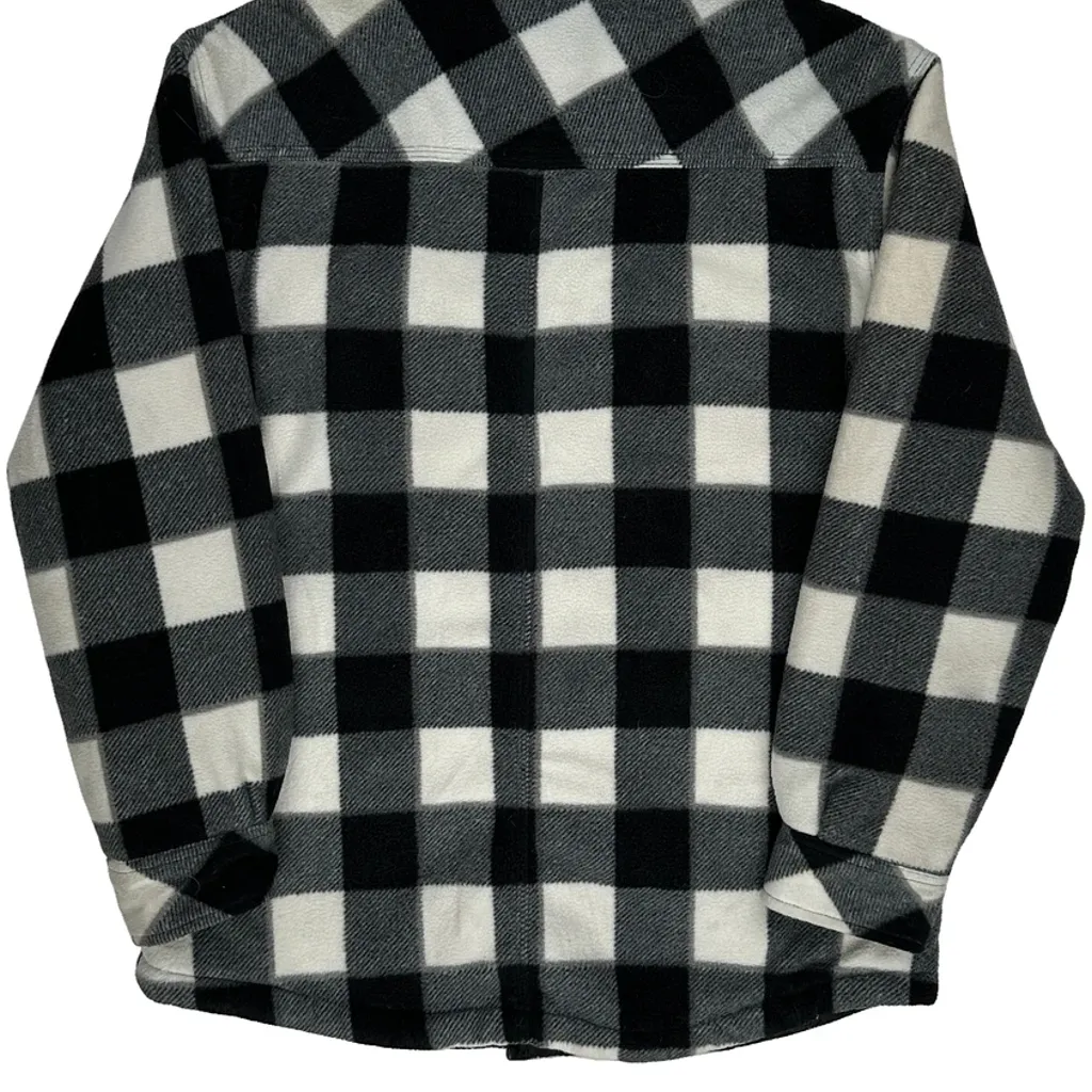 Dickies Checked Overshirt - Large Black & White Polyester - Image 6