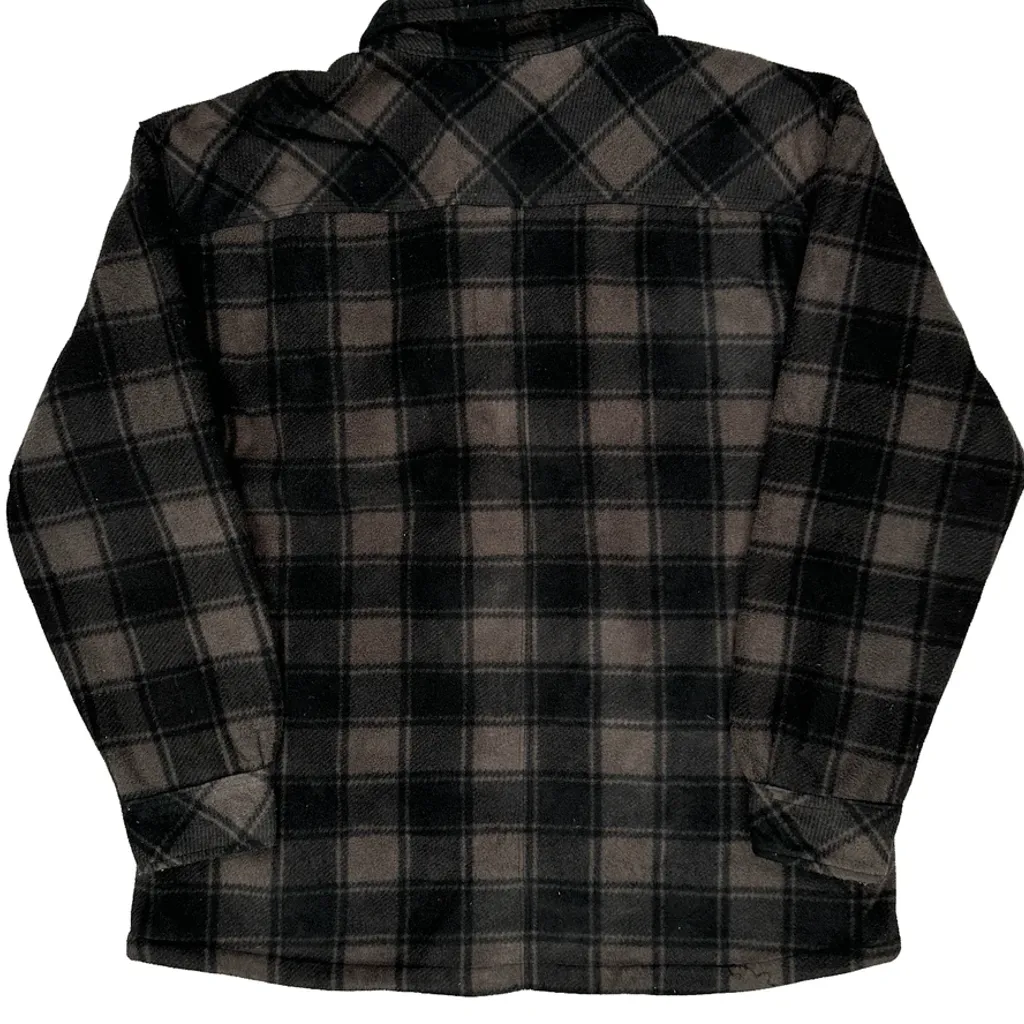 Dickies Checked Overshirt - XL Black Polyester - Image 6