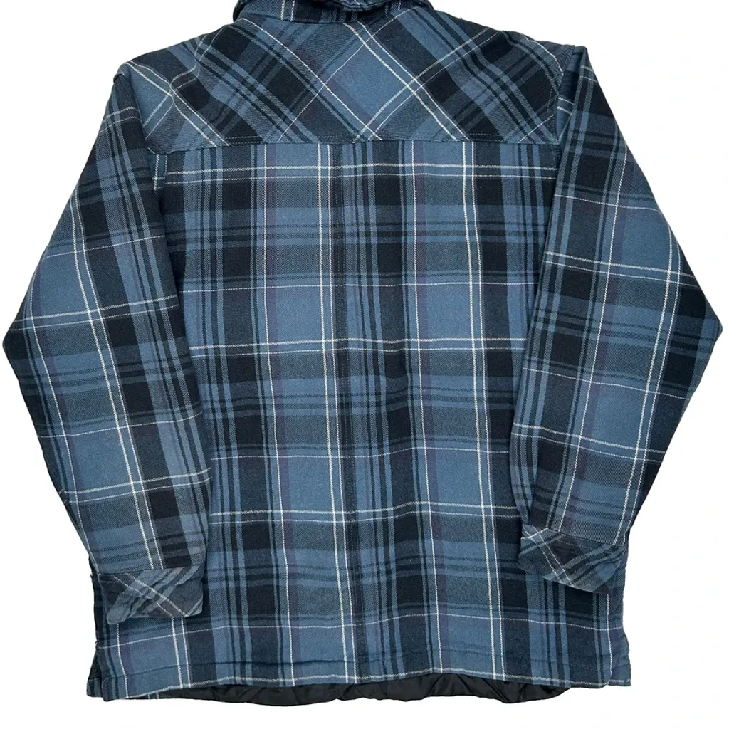 Dickies Checked Overshirt - Large Blue Cotton - Image 7