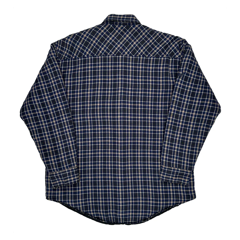Dickies Checked Overshirt - Large Blue Cotton - Image 2