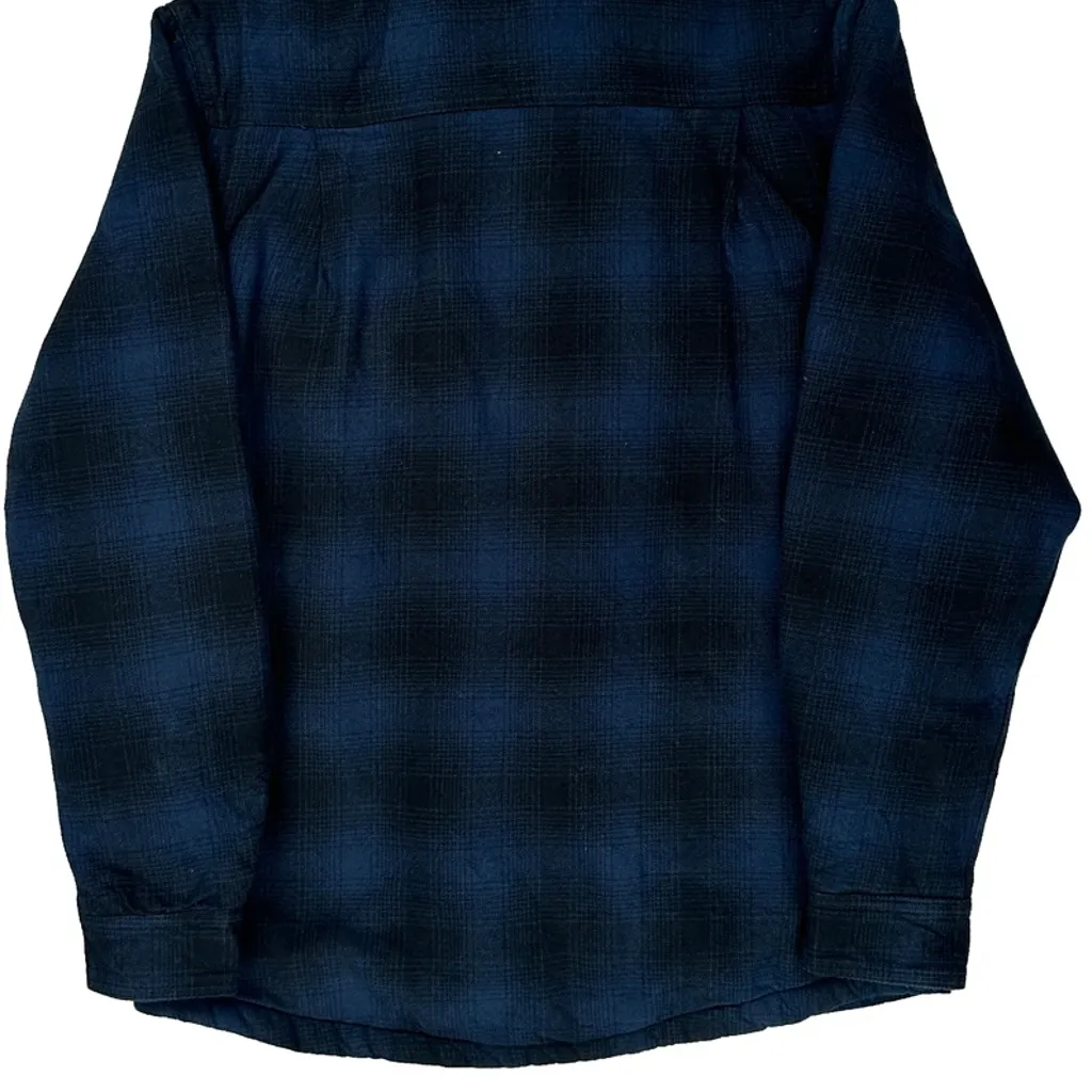Dickies Checked Overshirt - Small Blue Cotton - Image 7