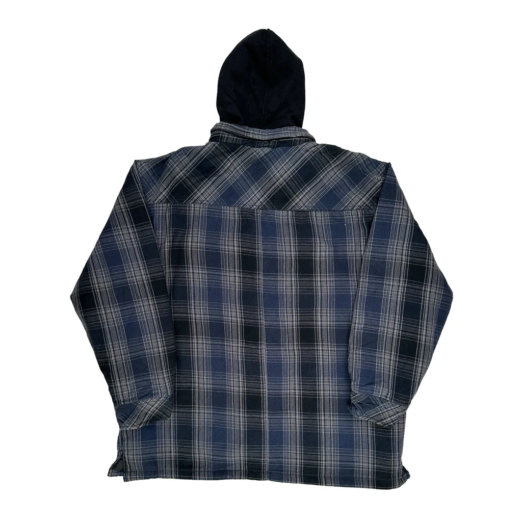Dickies Checked Overshirt - 2XL Blue Cotton - Image 2