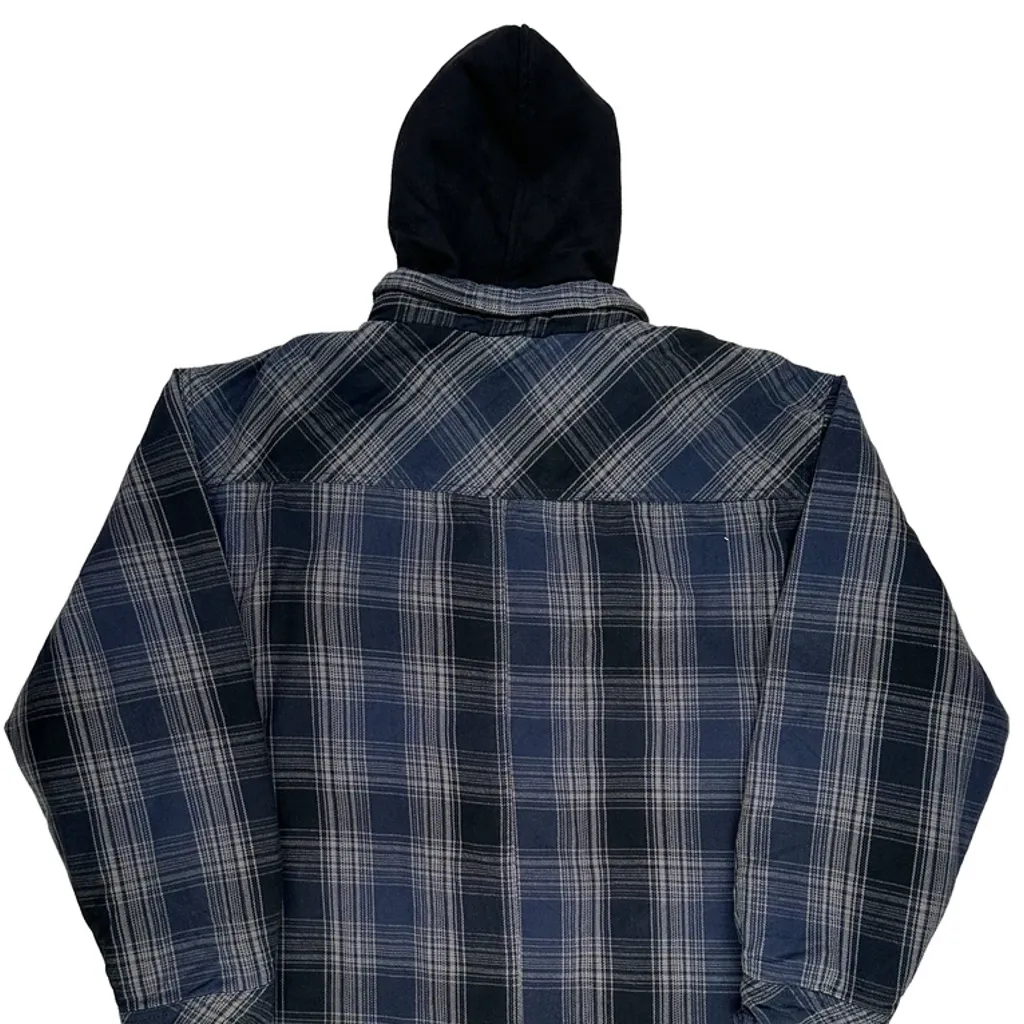 Dickies Checked Overshirt - 2XL Blue Cotton - Image 6