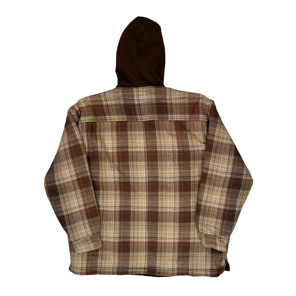 Dickies Checked Overshirt - Large Brown Cotton - Image 2