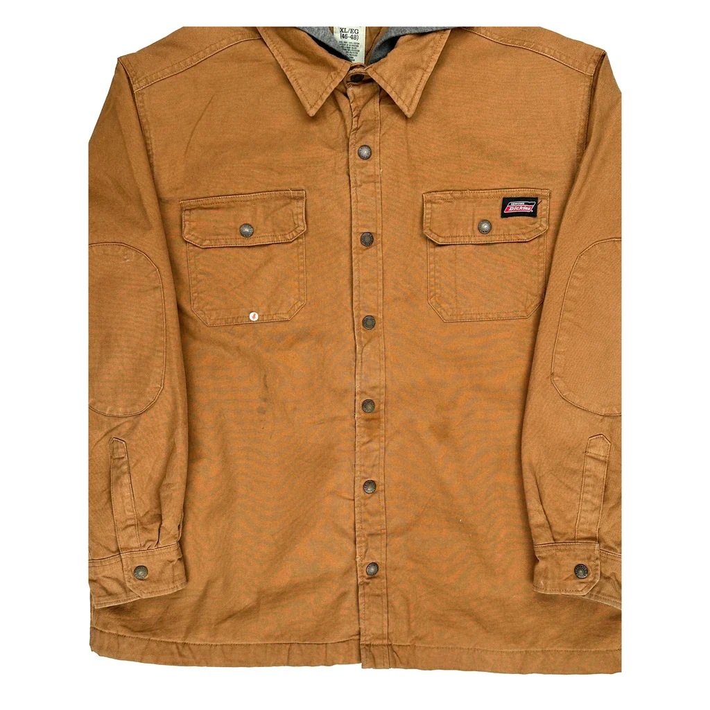 Dickies Overshirt - XL Brown Cotton - Image 2