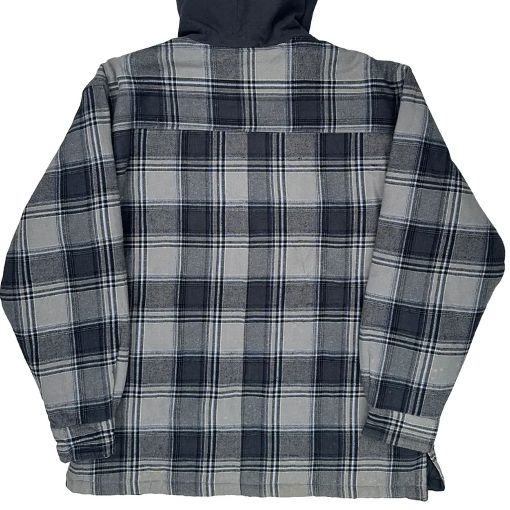 Dickies Checked Overshirt - Medium Gray Cotton - Image 6
