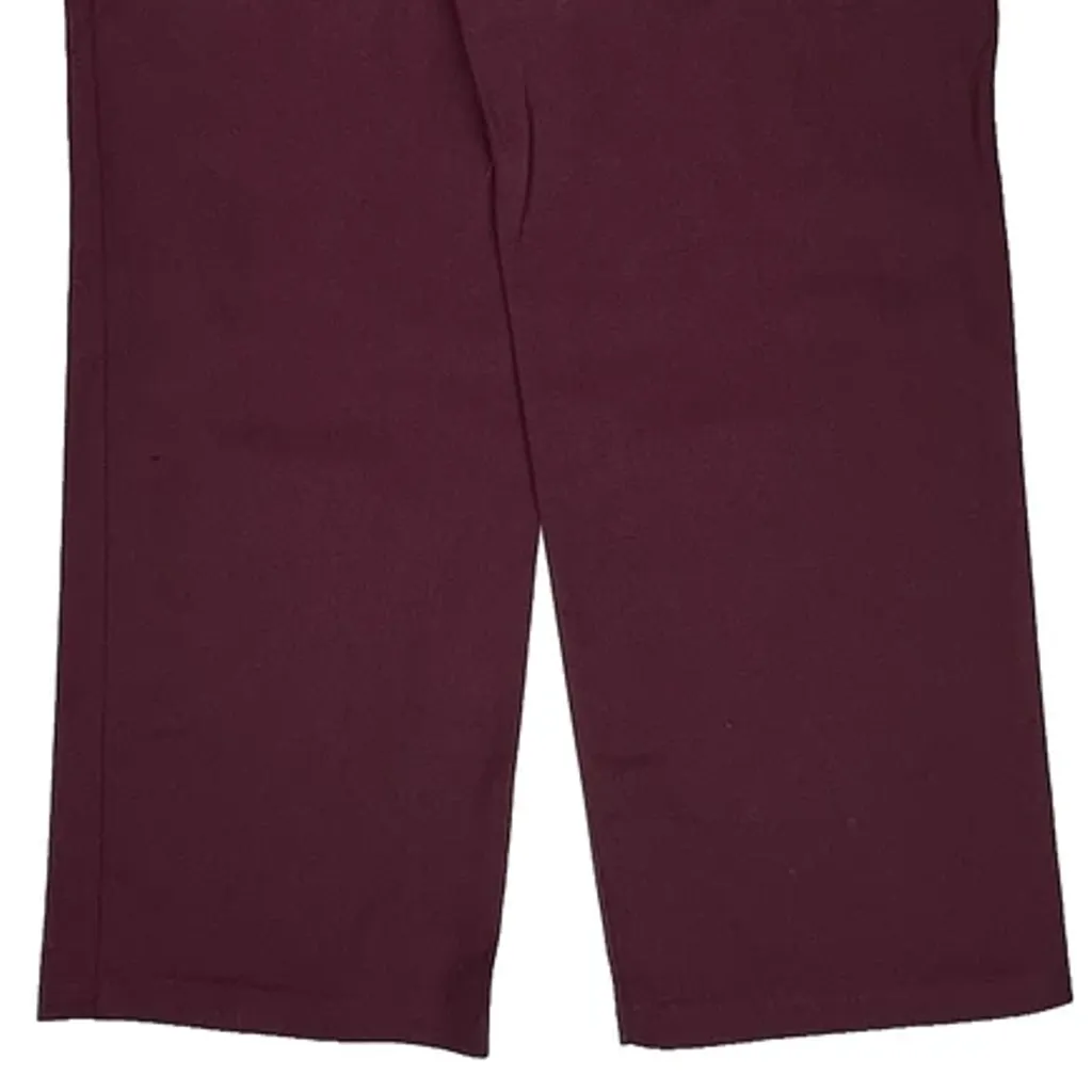 Dickies Pants - 32W 32L Burgundy Polyester Blend - Image 8