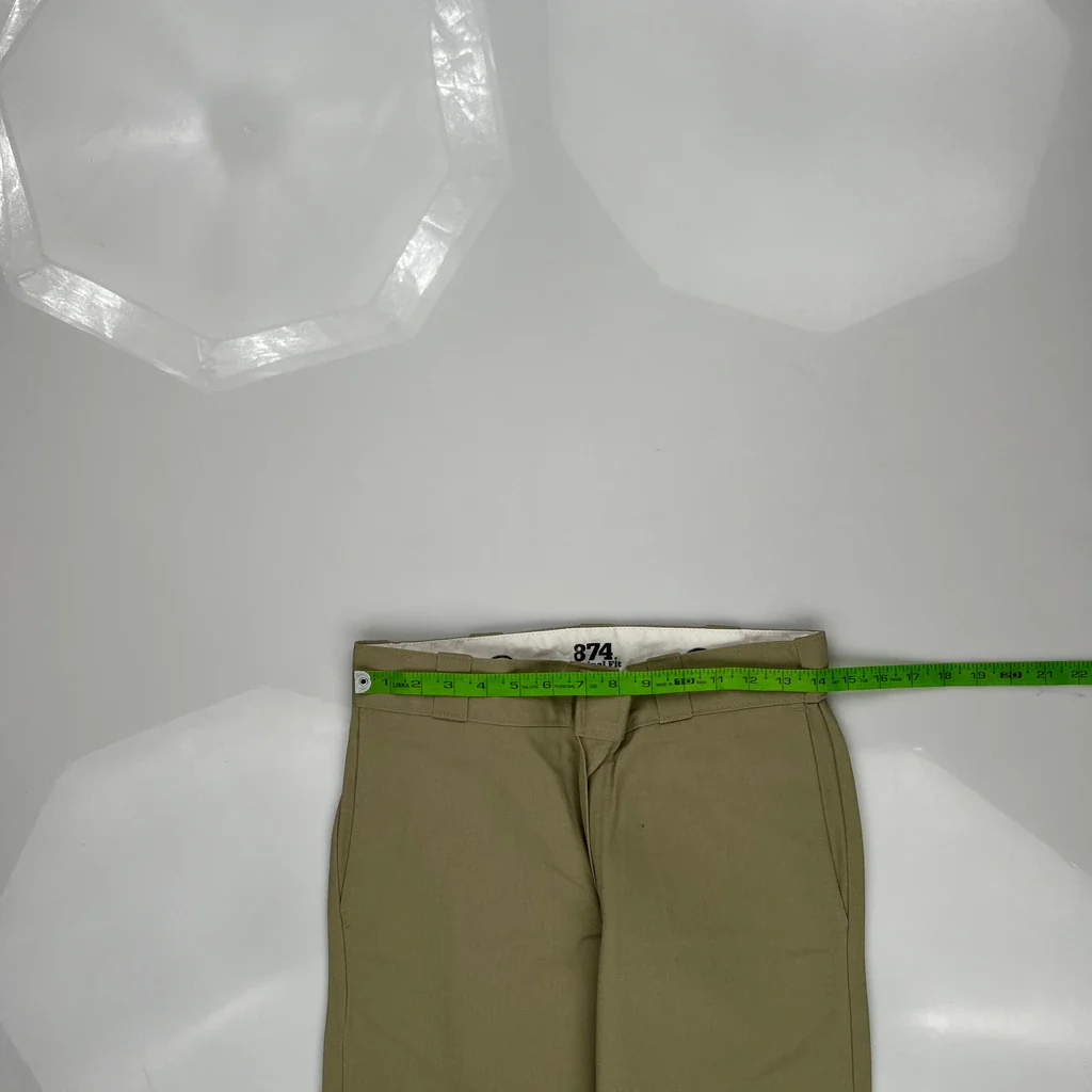 Dickies Pants - 28W 32L Khaki Cotton - Image 3