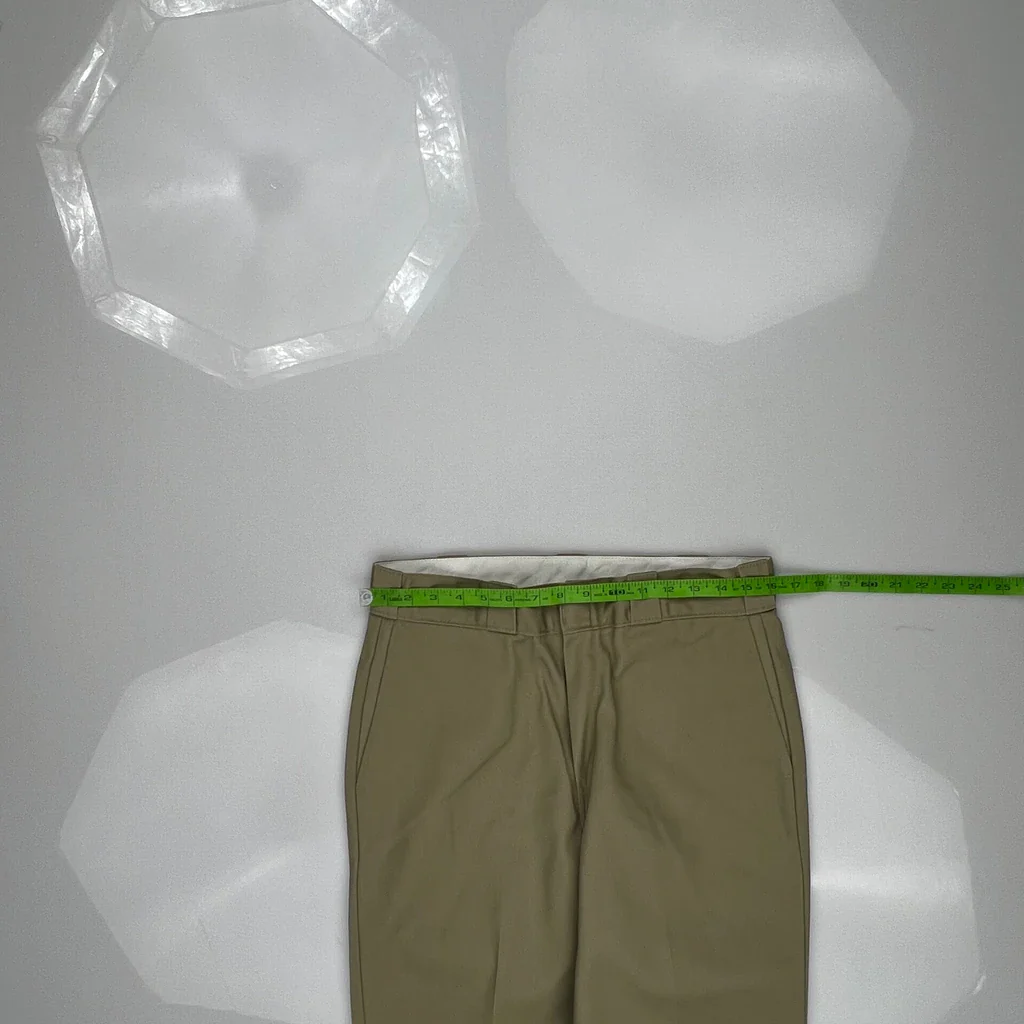 Dickies Pants - 32W 34L Khaki Polyester Blend - Image 3