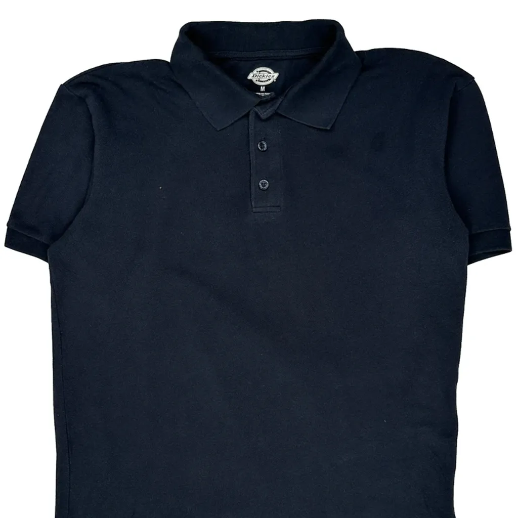 Dickies Polo Shirt - Medium Black Cotton Blend - Image 5