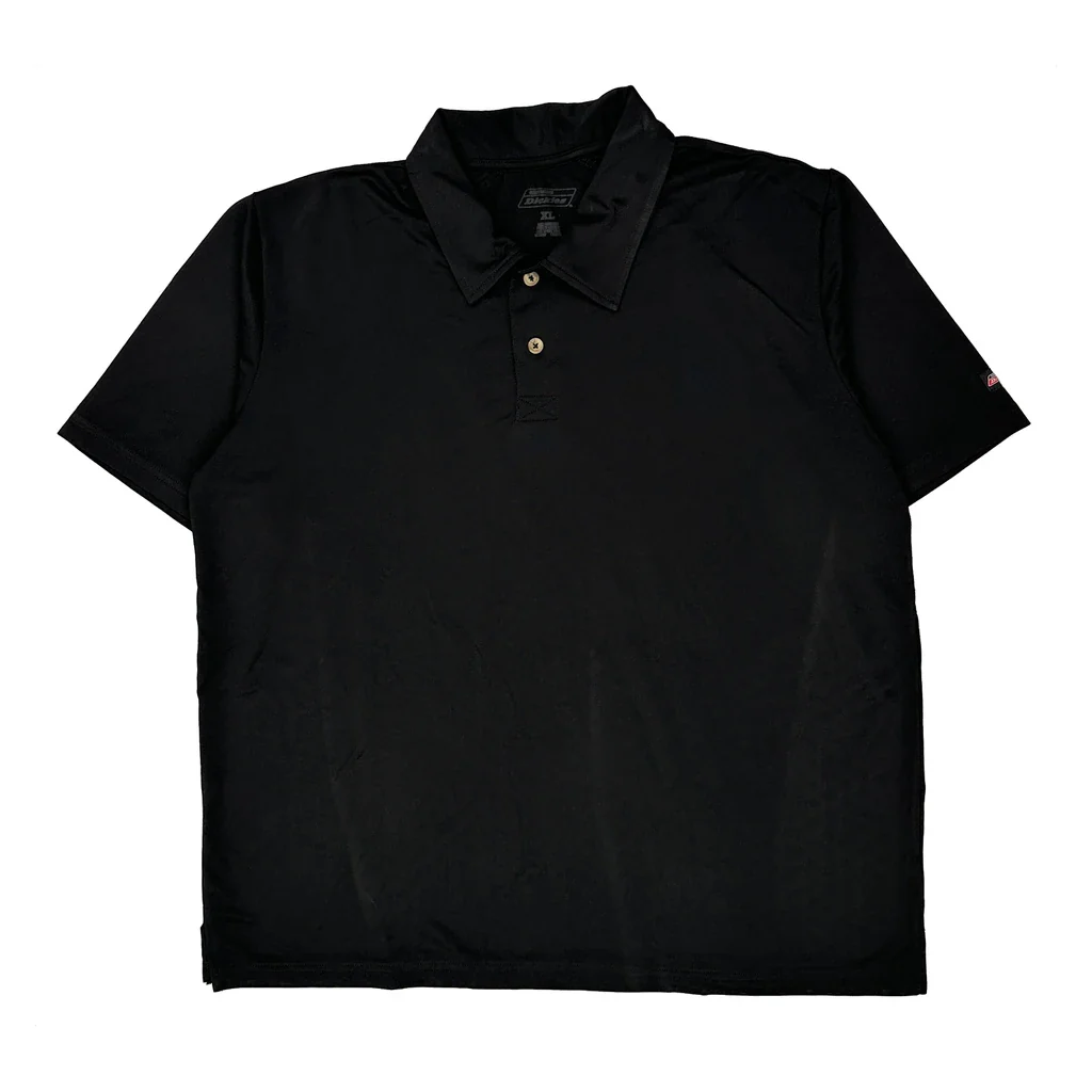 Dickies Polo Shirt - XL Black Cotton