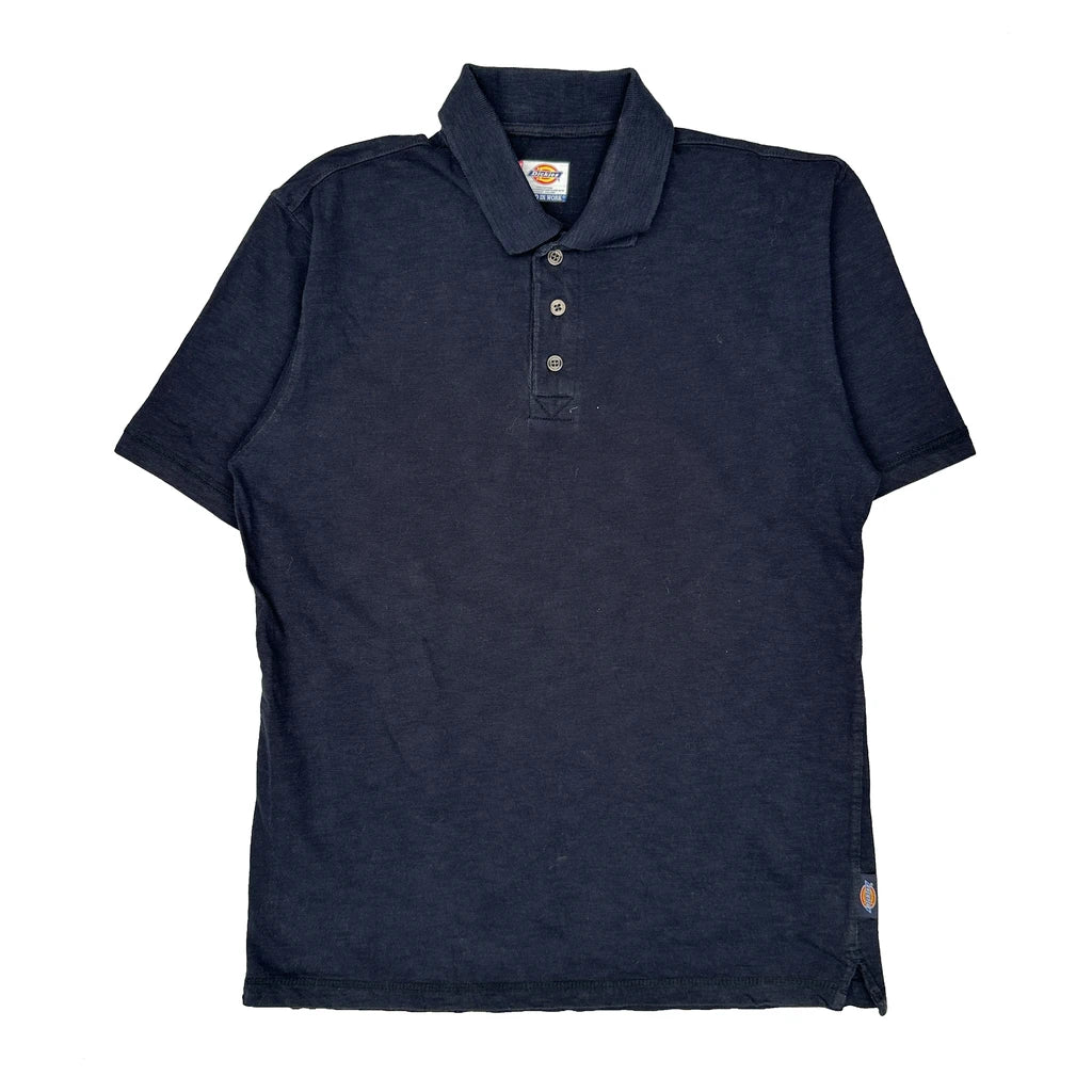 Dickies Polo Shirt - Medium Navy Cotton
