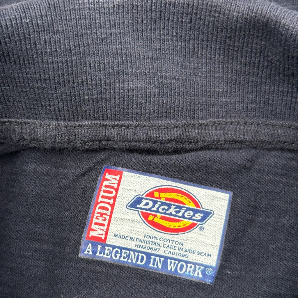 Dickies Polo Shirt - Medium Navy Cotton - Image 3