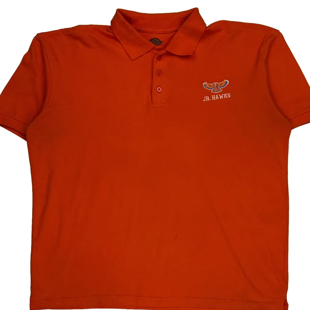 Dickies Polo Shirt - XL Orange Cotton Blend - Image 5