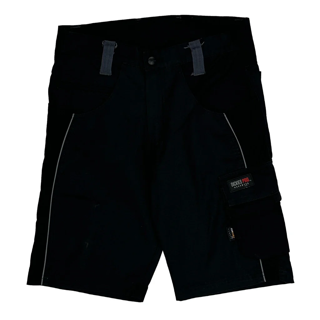 Dickies Pro Dickies Cargo Shorts - 29W 10L Black Cotton Blend - Image 2