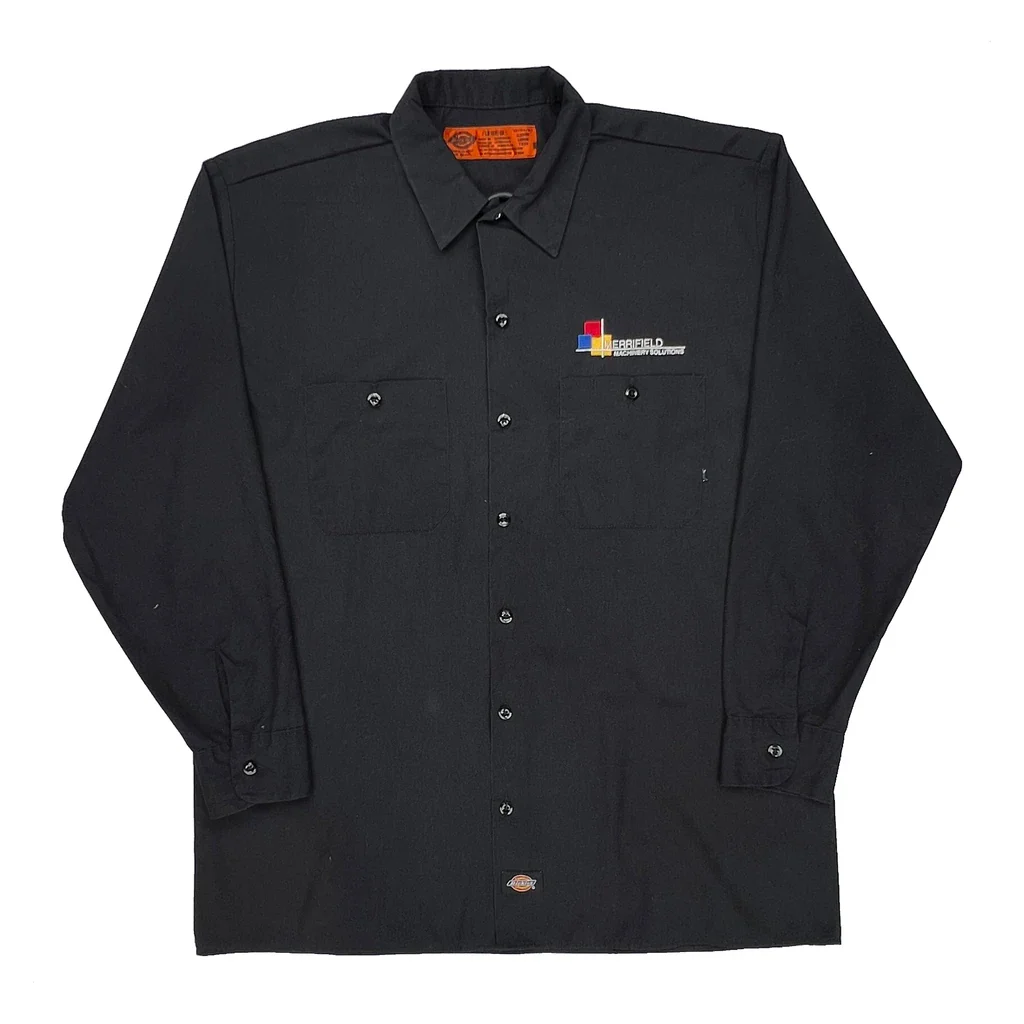 Dickies Shirt - Large Black Cotton