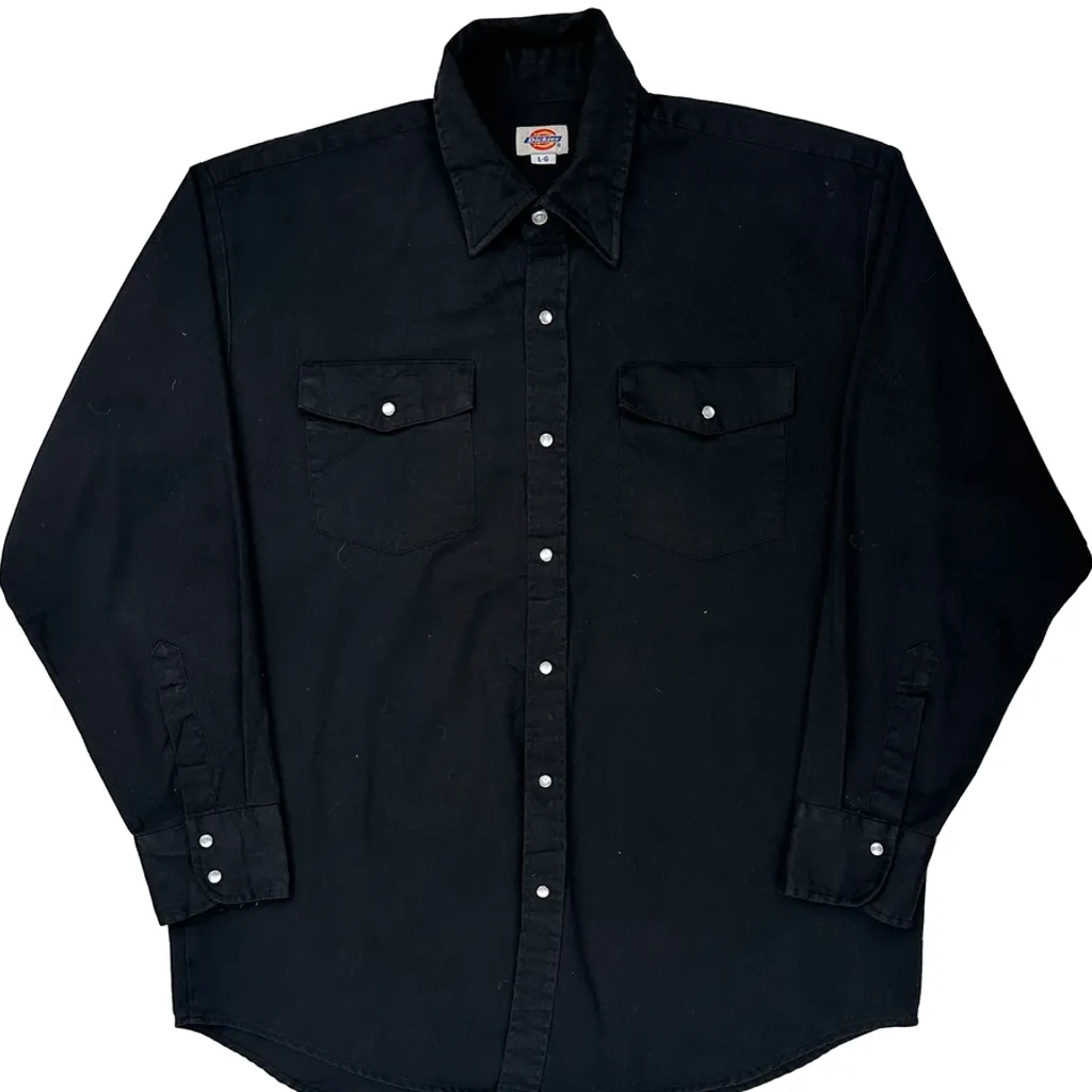 Dickies Shirt - Large Black Cotton - Image 5