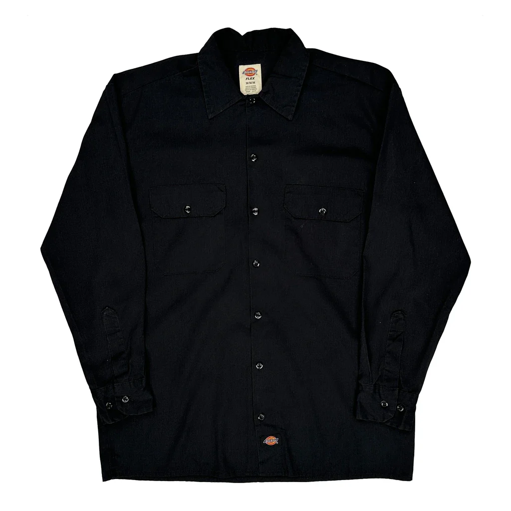 Dickies Shirt - Medium Black Cotton