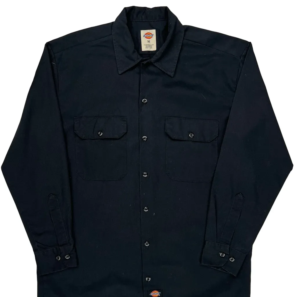 Dickies Shirt - Medium Black Polyester Blend - Image 5