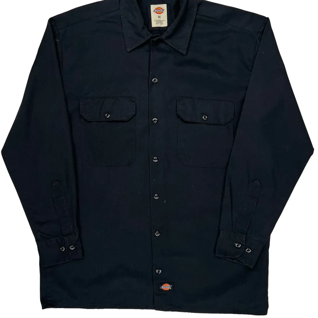 Dickies Shirt - Medium Black Polyester Blend - Image 4