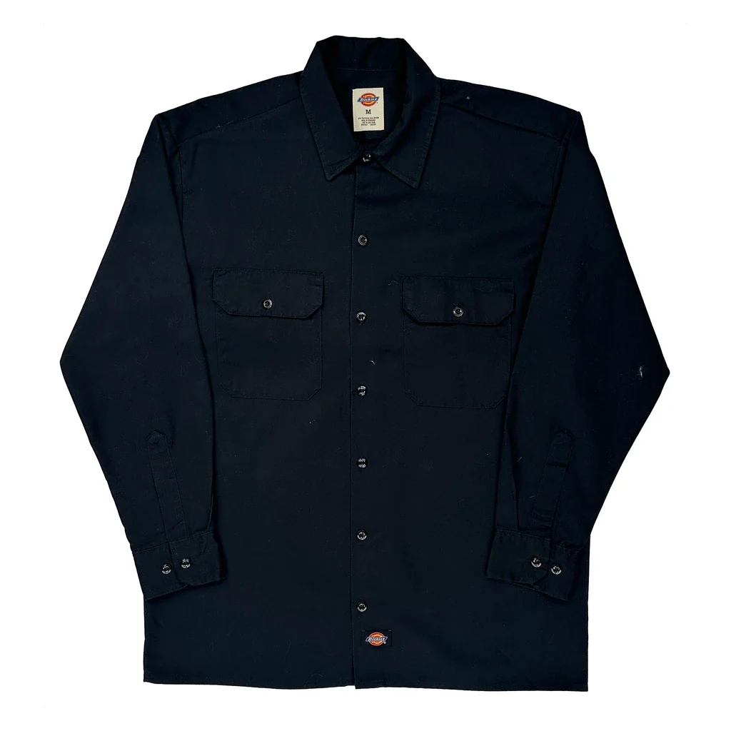 Dickies Shirt - Medium Black Cotton