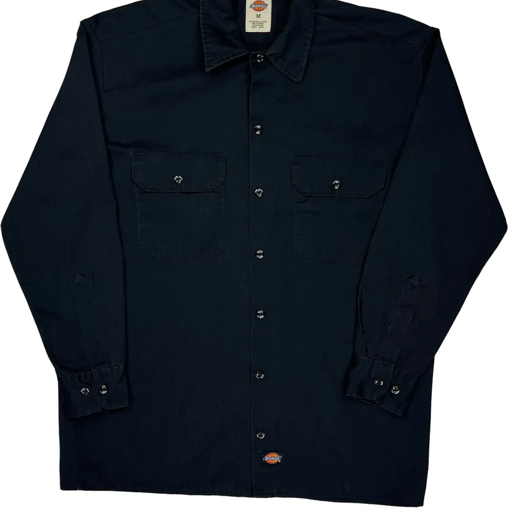 Dickies Shirt - Medium Black Polyester Blend - Image 6