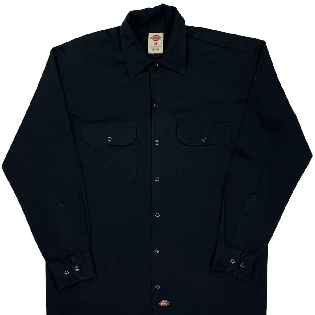 Dickies Shirt - Medium Black Polyester Blend - Image 6