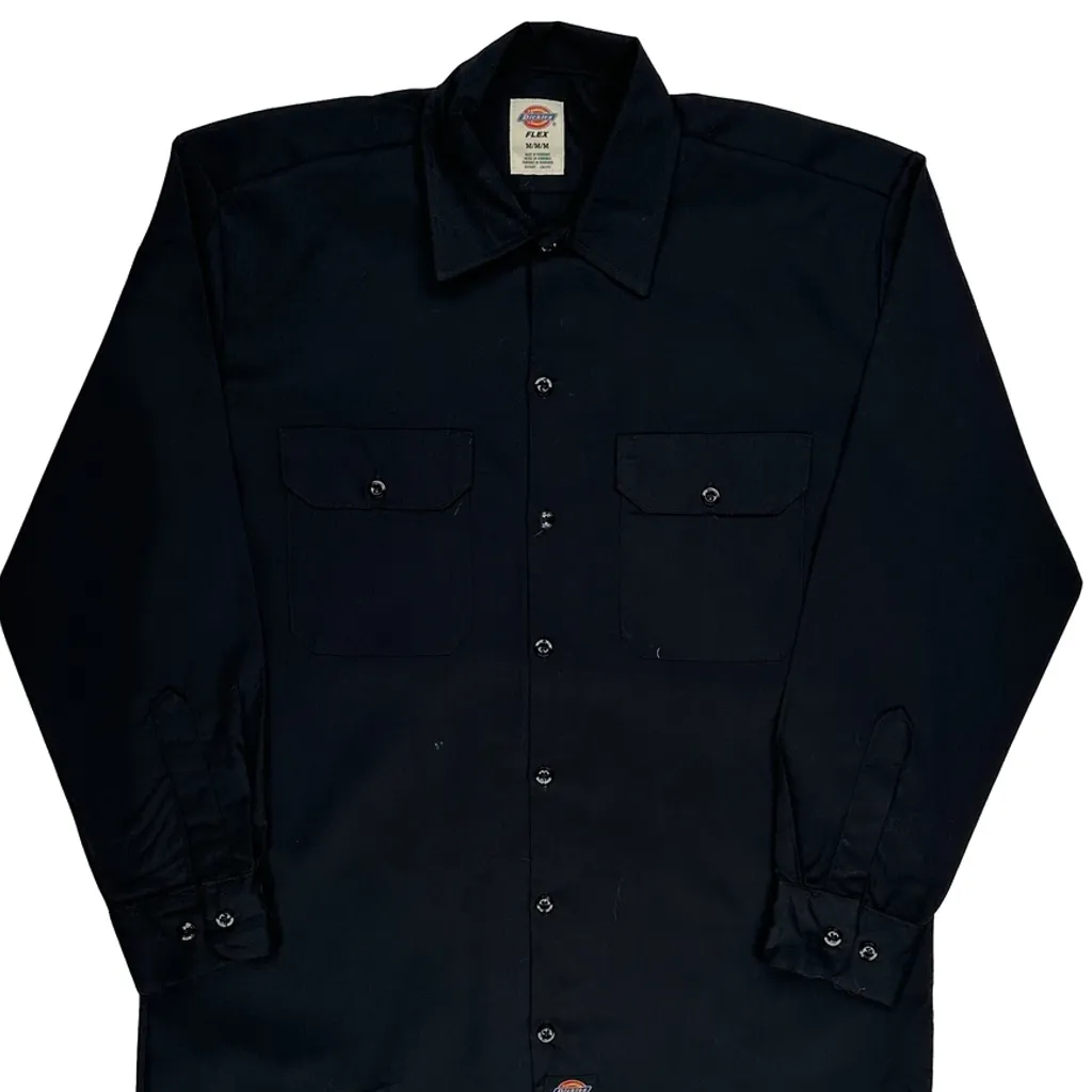Dickies Shirt - Medium Black Cotton Blend - Image 4
