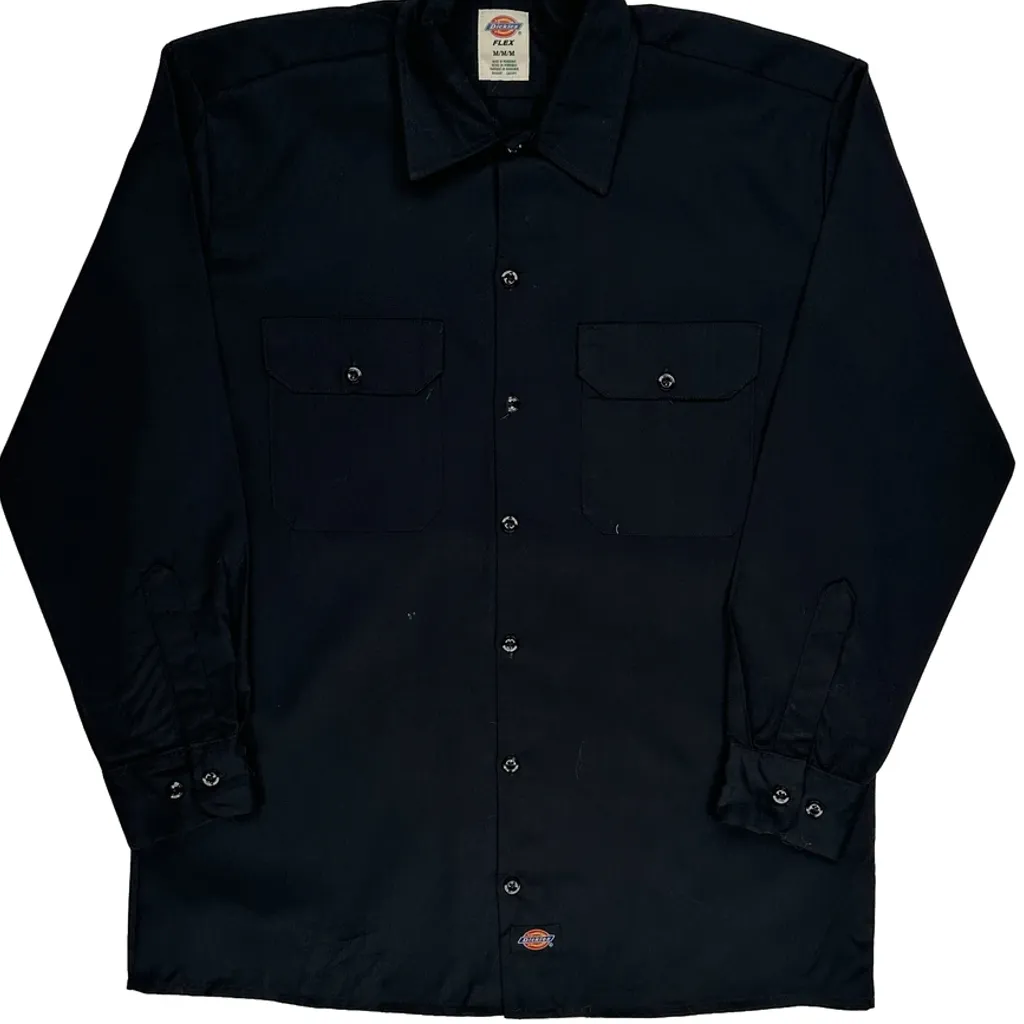 Dickies Shirt - Medium Black Cotton Blend - Image 5