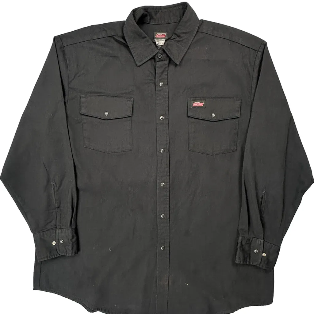 Dickies Shirt - XL Black Cotton Blend - Image 6