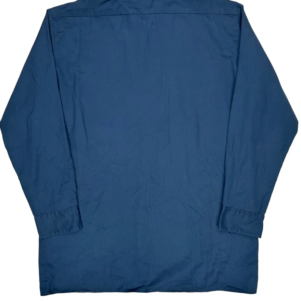 Dickies Tall Shirt - Large Blue Polyester Blend - Image 7