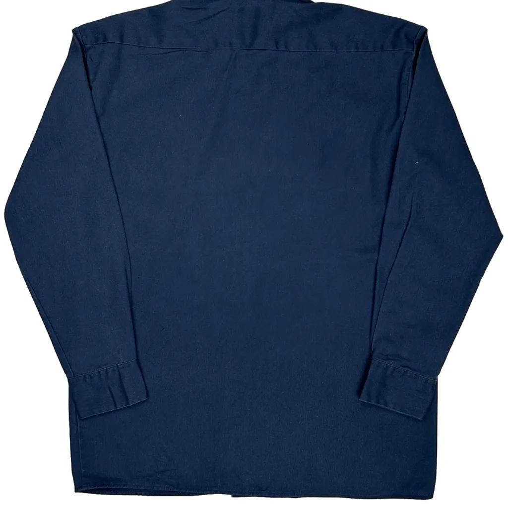 Dickies Shirt - Medium Blue Polyester Blend - Image 9