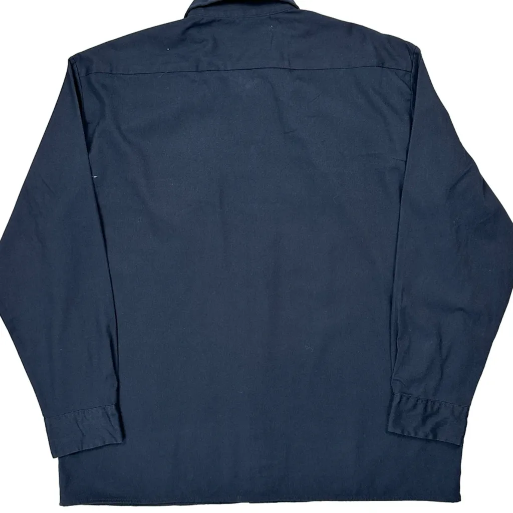 Dickies Shirt - XL Blue Polyester Blend - Image 6