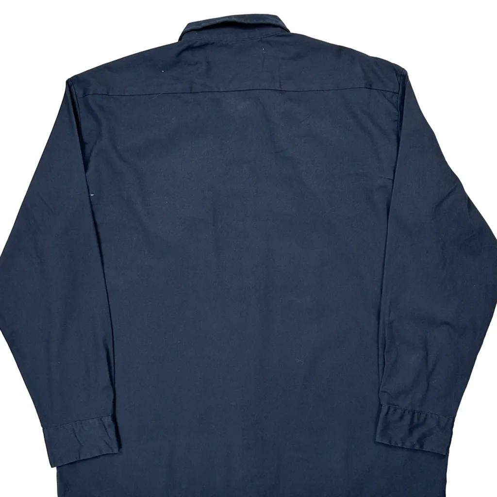 Dickies Shirt - XL Blue Polyester Blend - Image 7