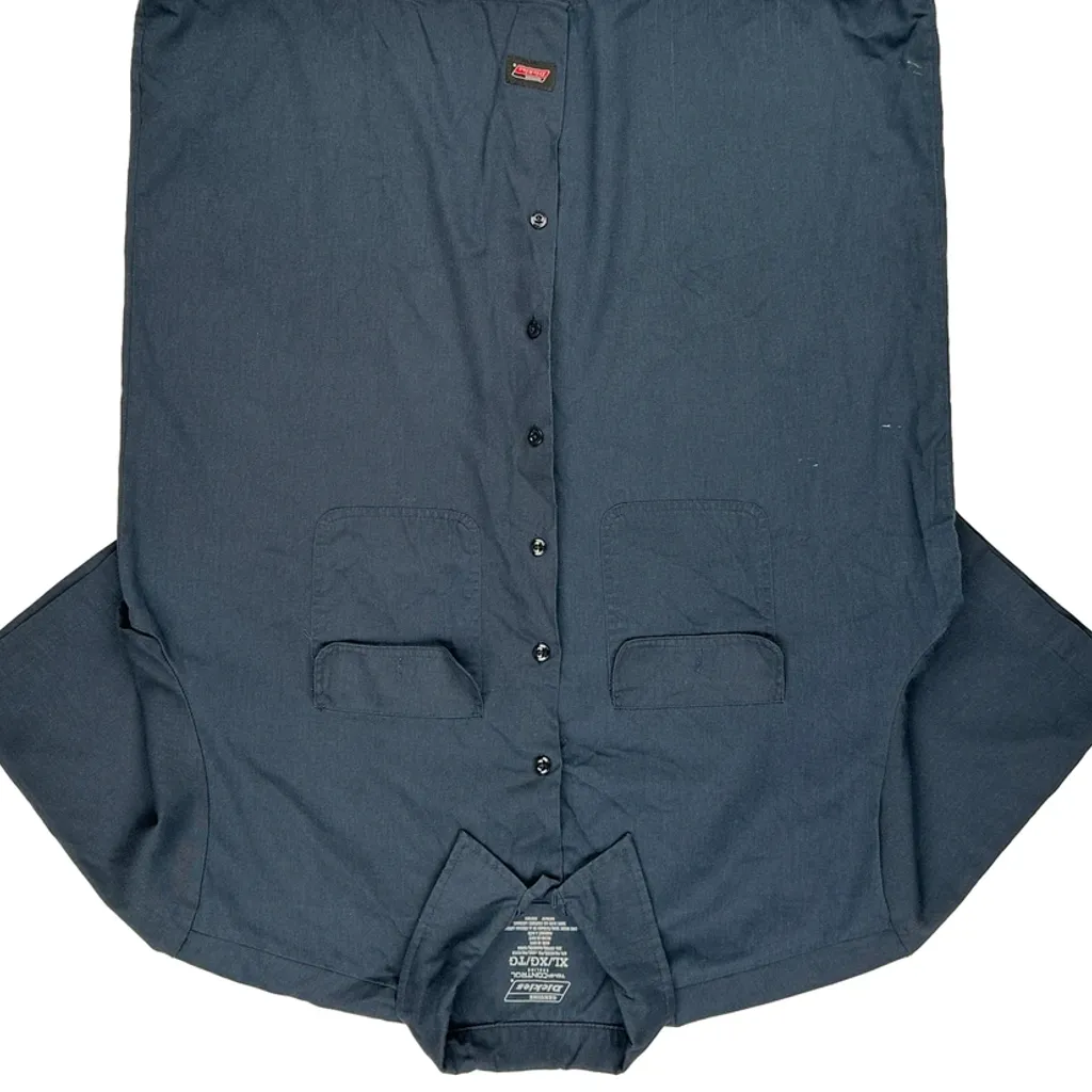 Dickies Shirt - XL Blue Cotton Blend - Image 4