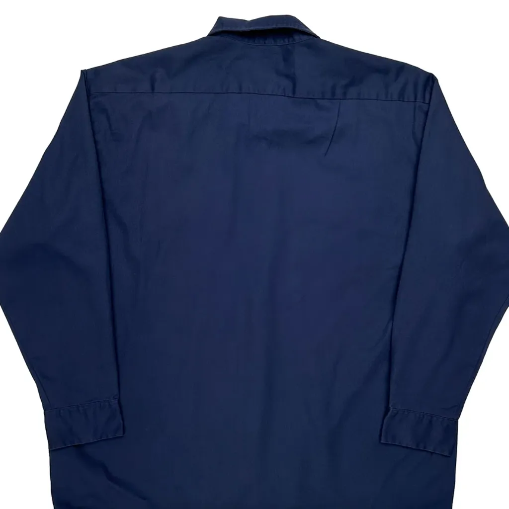 Dickies Shirt - 2XL Blue Polyester Blend - Image 7