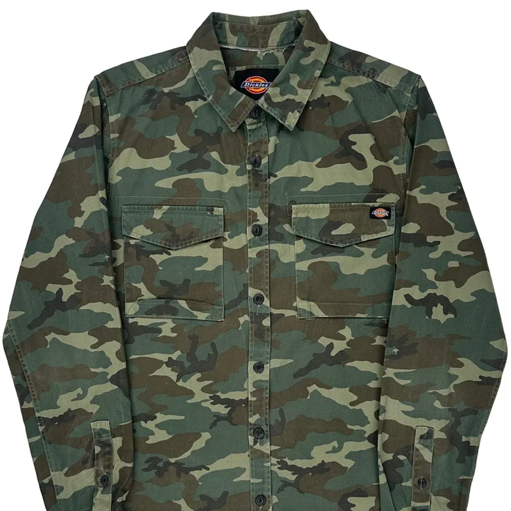 Dickies Camo Shirt - Large Camo Cotton - Image 5