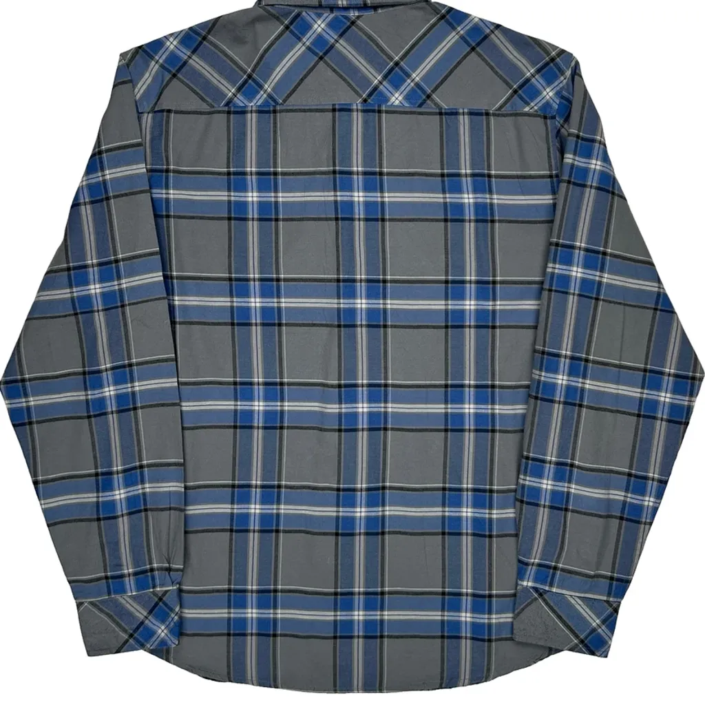 Dickies Checked Shirt - Large Grey Cotton Blend - Image 6