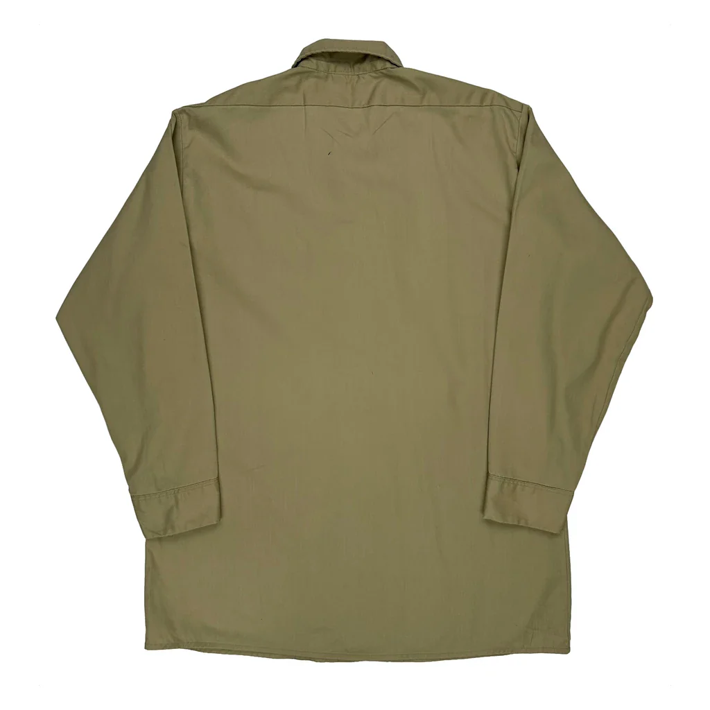 Dickies Shirt - Large Khaki Cotton - Image 2