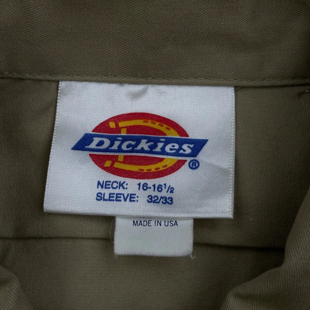 Dickies Shirt - Large Khaki Cotton - Image 3