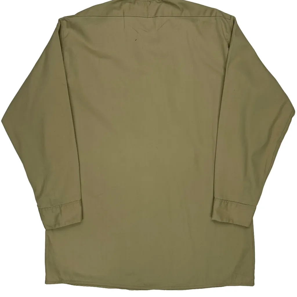 Dickies Shirt - Large Khaki Cotton - Image 6