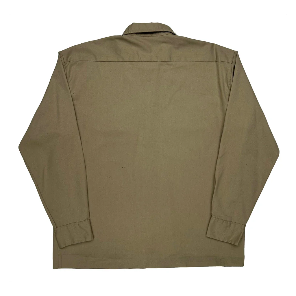 Dickies Shirt - Large Khaki Polyester Blend - Image 2